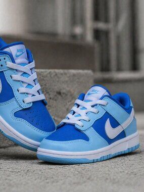 Nike Dunk Low PS Argon 2022 Blue DV2635-400 Kids Preschool Size 13c NEW